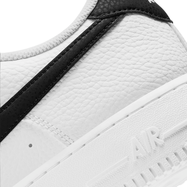 Nike Air Force 1 '07 CT2302-100 Bianco Nero Uomo Sneakers Pelle Premium