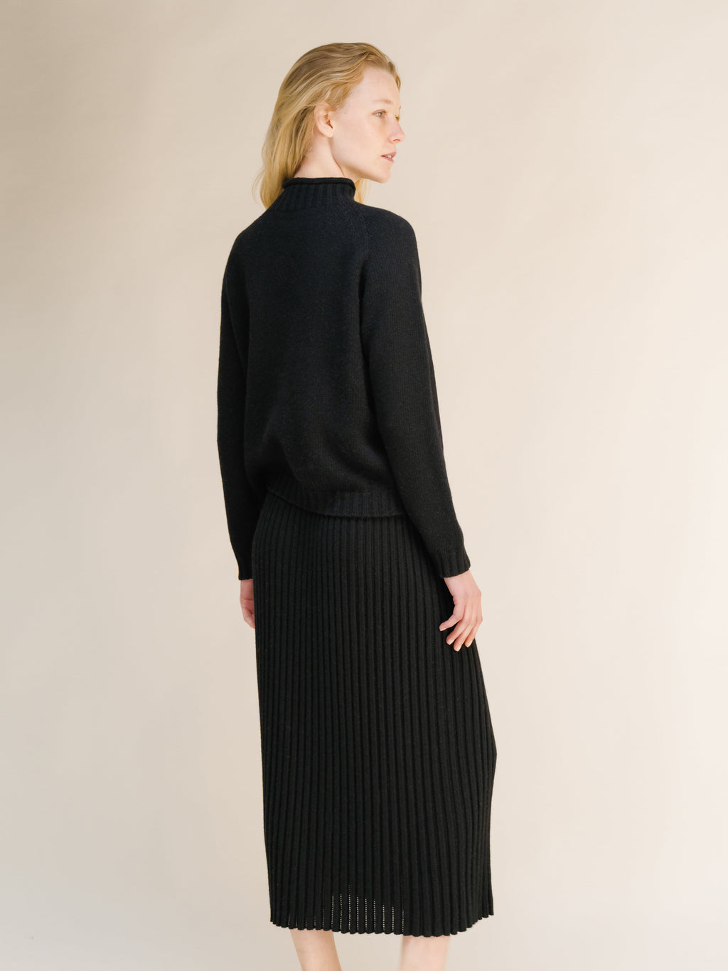 Cashmere Mix Cable "Ricciolo" Sweater (3D-Knit)
