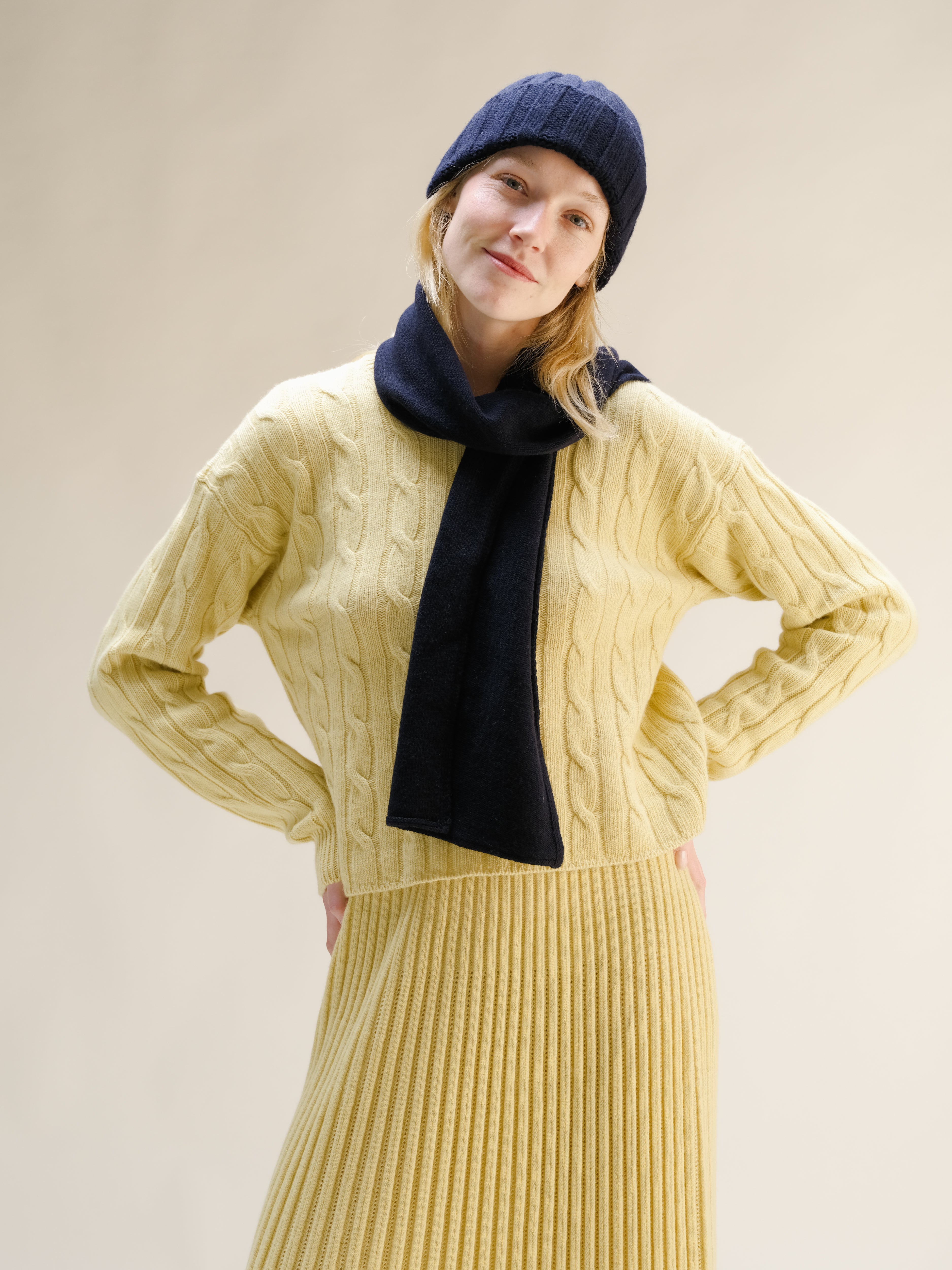 Cashmere Mix Jabot