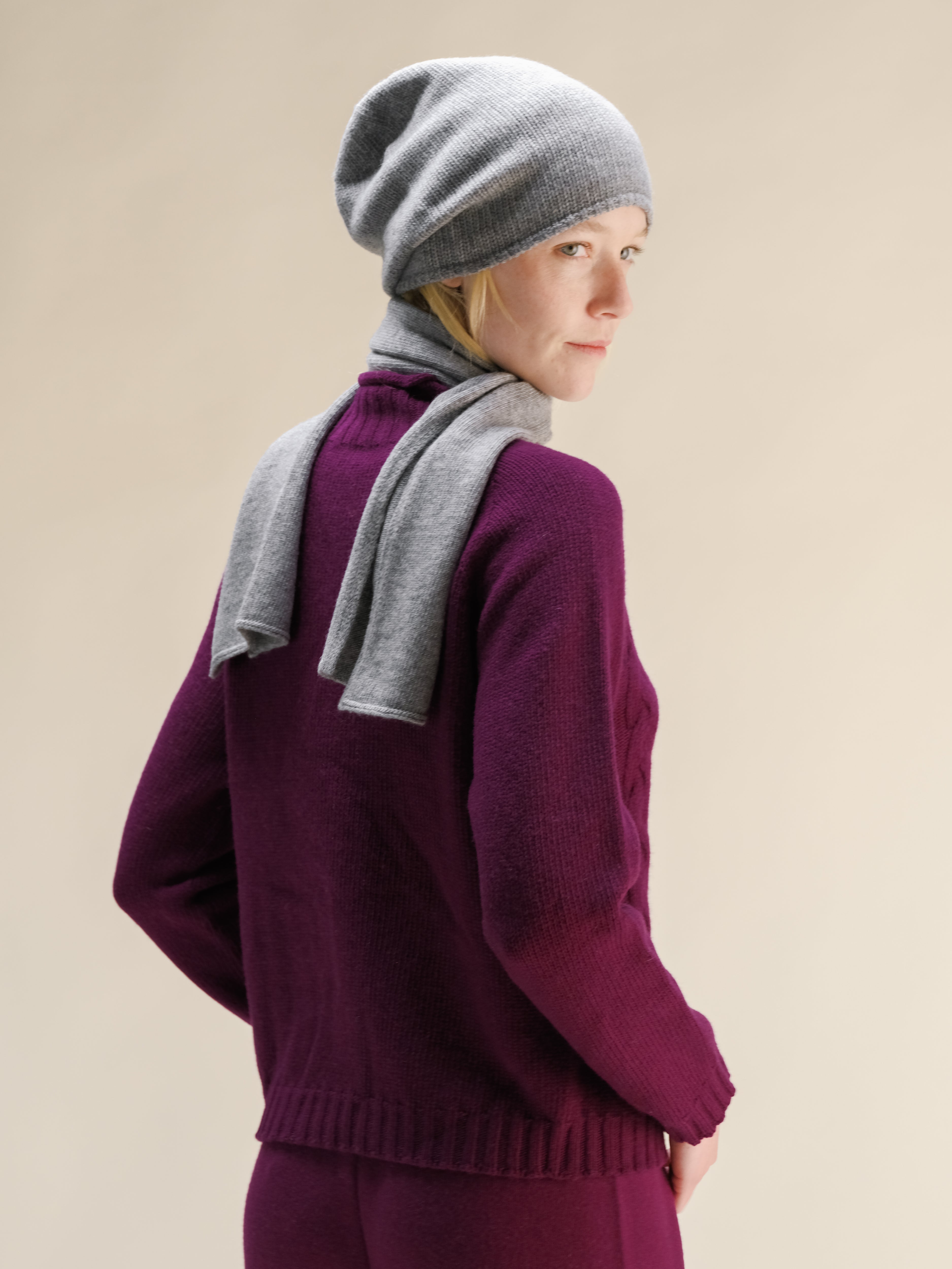 Cashmere Mix Jabot
