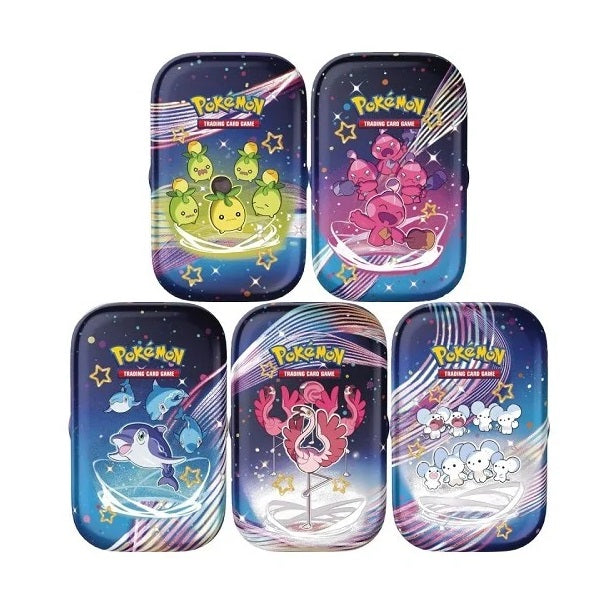 Pokemon Destino Di Paldea Set Da 5 Mini Tin Da Collezione Gcc Tcg Italiano Nuovo