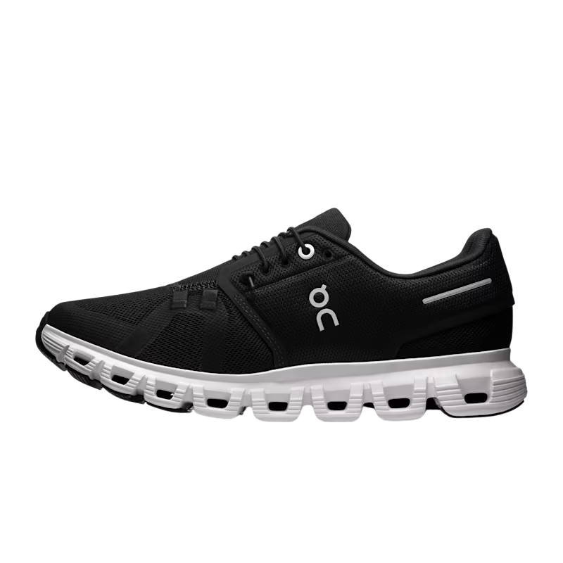 On Cloud 6 Uomo Nero Bianco - Scarpe Running Ammortizzazione CloudTec