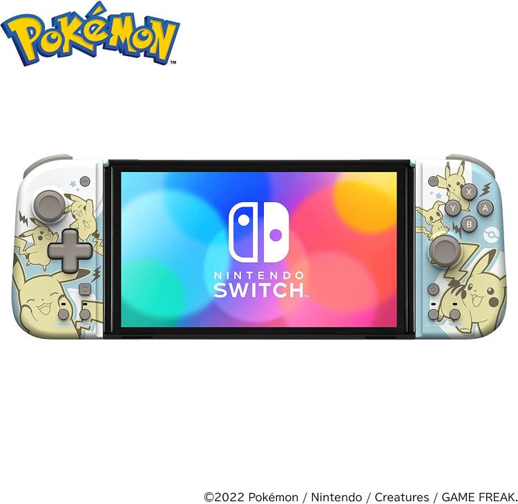 Hori Split Pad Compact Pokemon Pikachu Controller Per Nintendo Switch/Oled
