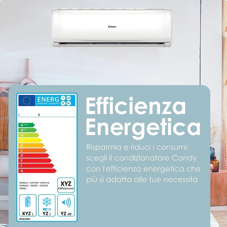Candy Pura Climatizzatore Condizionatore 9000 Btu Inverter R32 A++ Wifi Con App