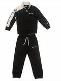 Champion Tuta sportiva da ragazzo con cerniera intera 305816 KK001 NBK nero grigio