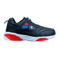 Champion scarpa da ginnastica da bambino con laccio elastico e velcro Wave S32129 CHA KK001 NBK nero