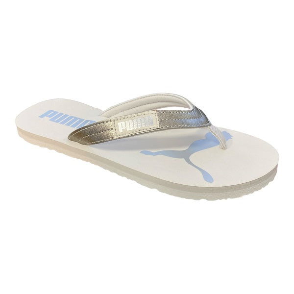 Puma Infradito da donna Cozy Flip Stardust 384115 02 bianco nuvola argento