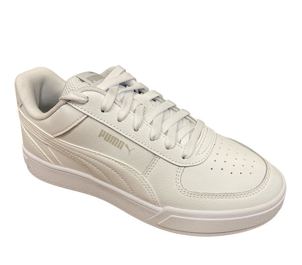 Puma Caven 380810-01 Sneakers Uomo Bianco Grigio Pelle Sintetica Low-Top