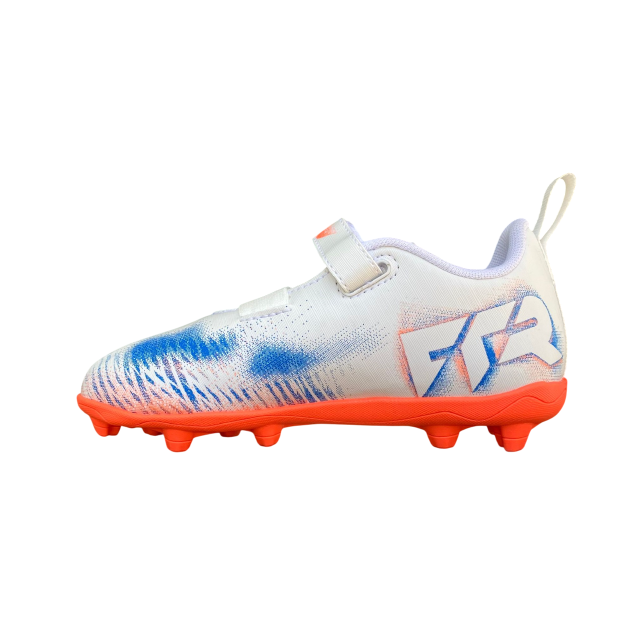 Puma scarpa da calcio junior Future 8 Play V FG/AG RB 108630-01 bianco-arancio