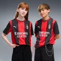 Puma Maglia Calcio AC Milan Home Jersey Replica Junior Rosso Nero - 784124-01