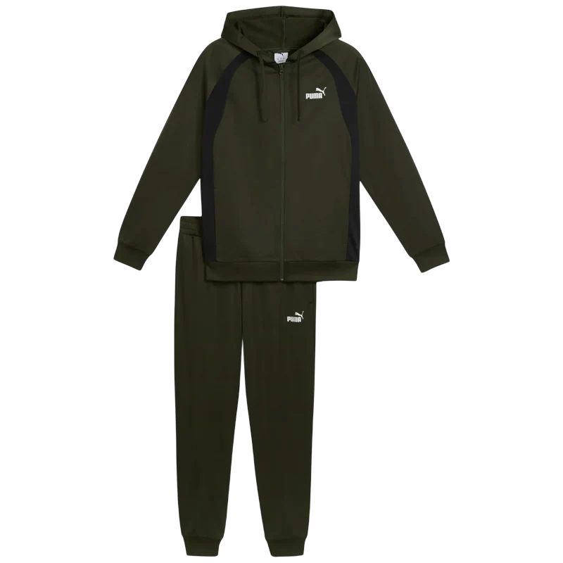 Puma Tuta Uomo con Cappuccio 688171-70 Verde Oliva