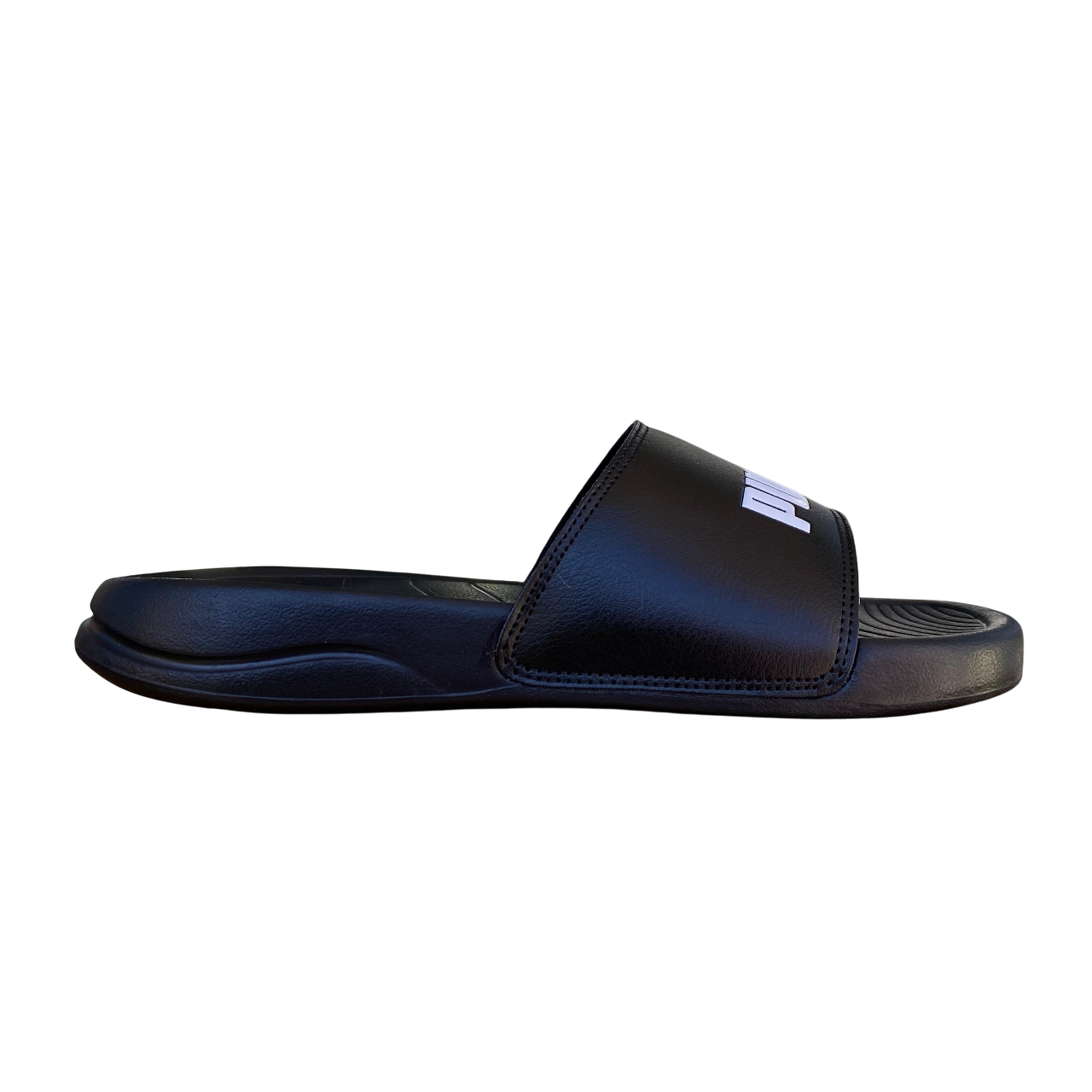 Puma ciabatta da ragazzo da mare piscina Popcat 20 PS 372017-01 nero-bianco