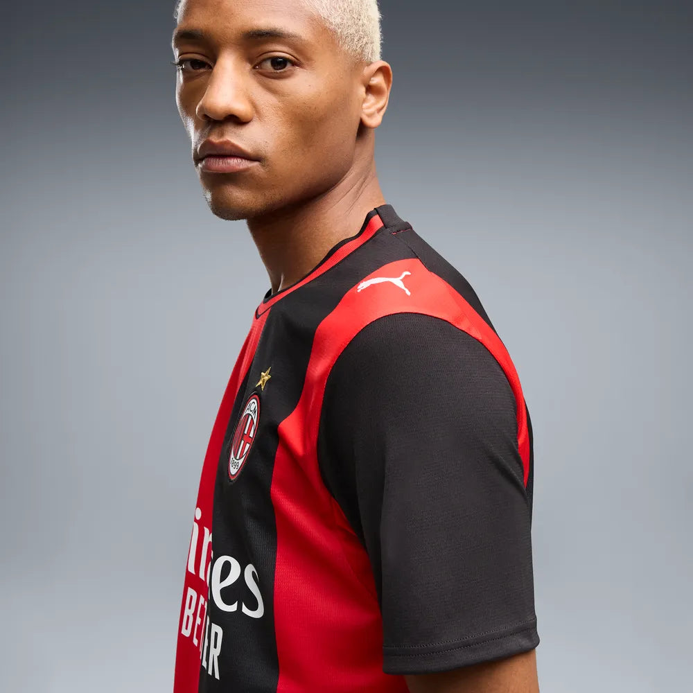 Puma Maglia Calcio AC Milan Home Jersey Replica Uomo Rosso Nero - 784121-01