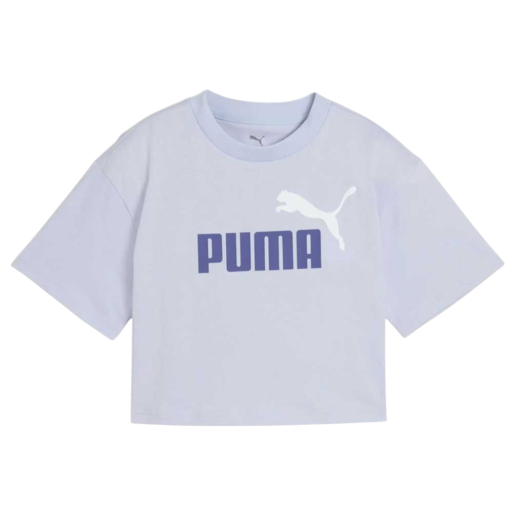 Puma Crop Top Ragazza 686071-47 Glicine Essential Logo Grande
