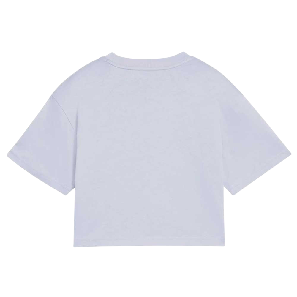 Puma Crop Top Ragazza 686071-47 Glicine Essential Logo Grande