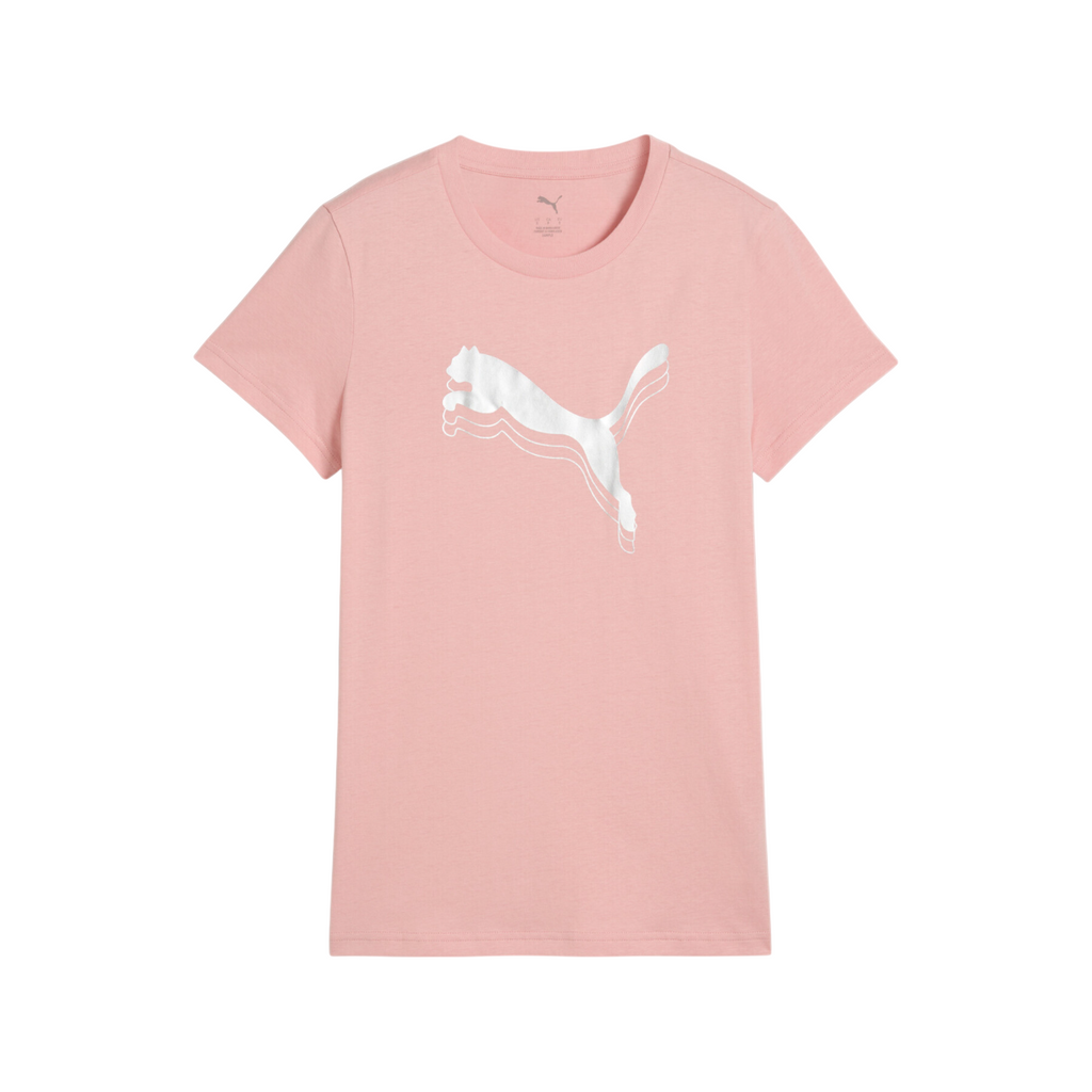 Puma Essentials T-Shirt Unisex Logo Metallizzato Rosa - 684995-18