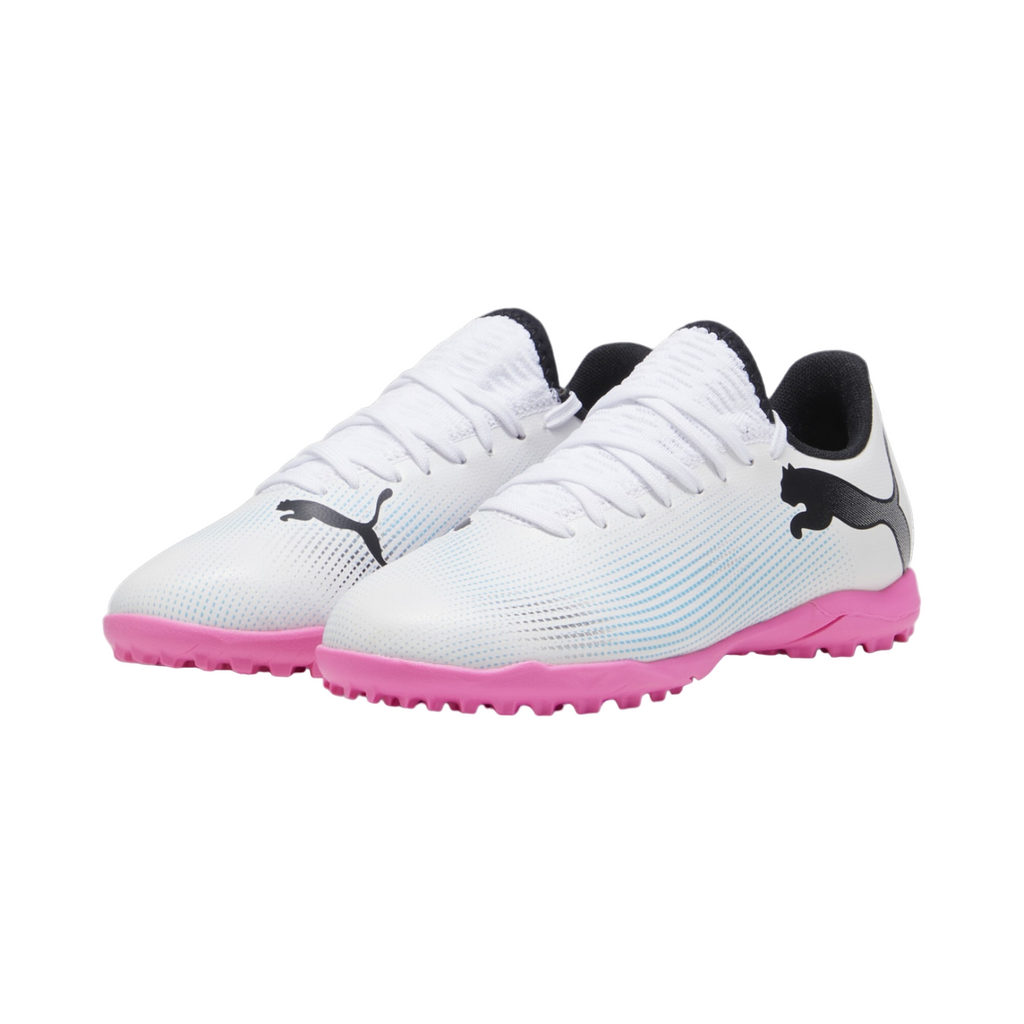 Puma Scarpa Calcetto Ragazzo Future 7 Play TT 107737-01 Bianco