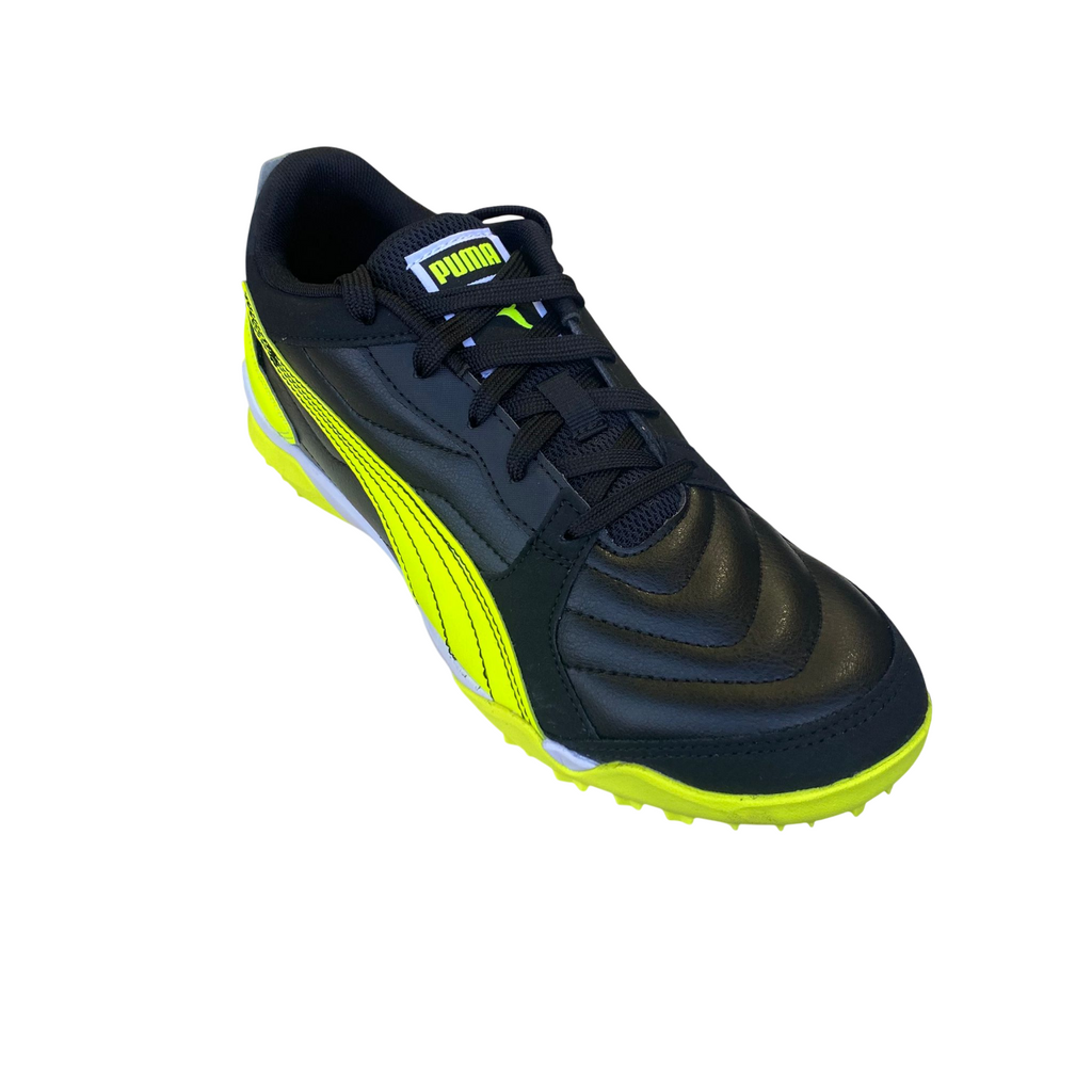Puma scarpa da calcetto da uomo Pressing IV TT 107860-05 nero-bianco-giallo