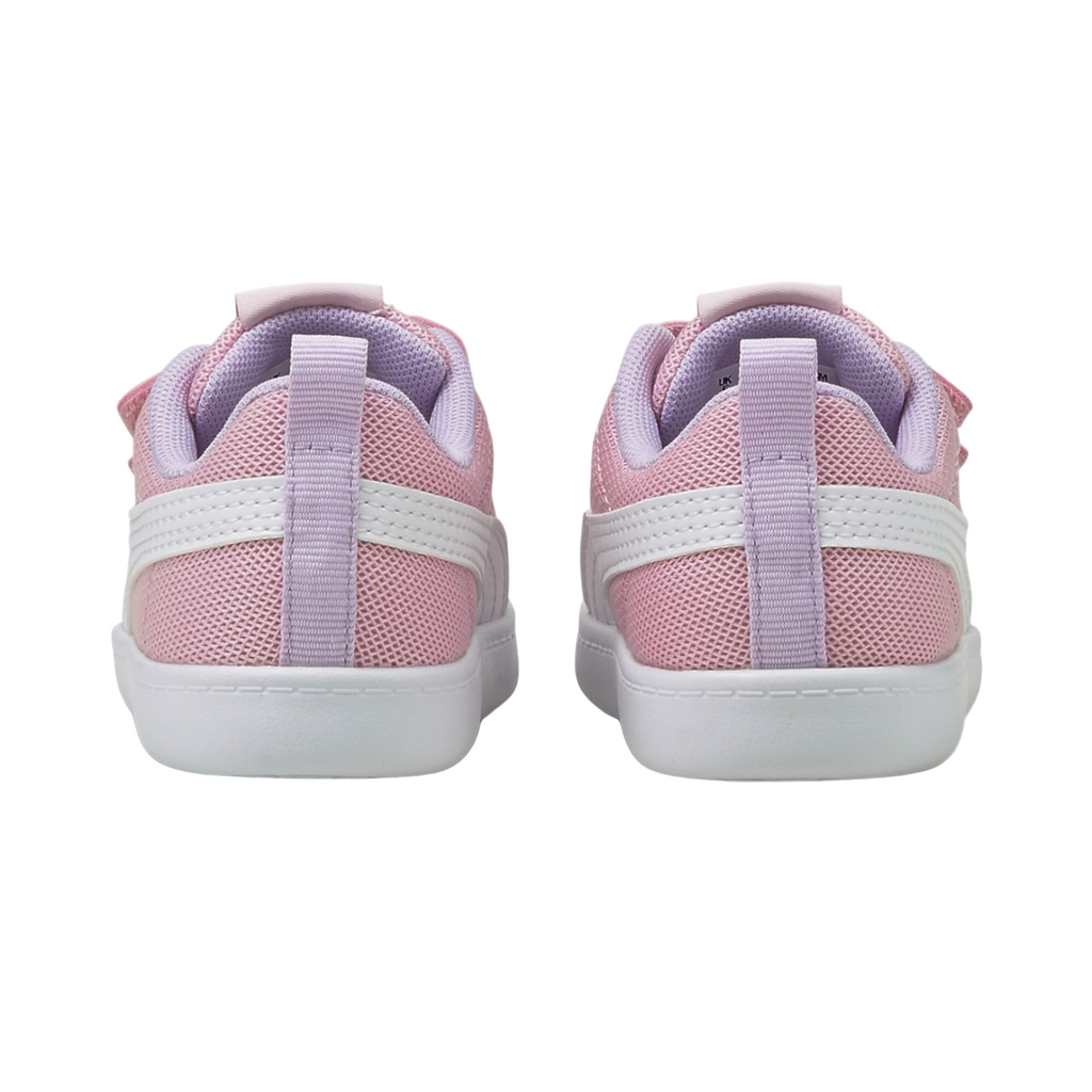 Puma scarpa da ginnastica con strappo da bambina Courtflex v2 Mesh V 371759-08 rosa-bianco