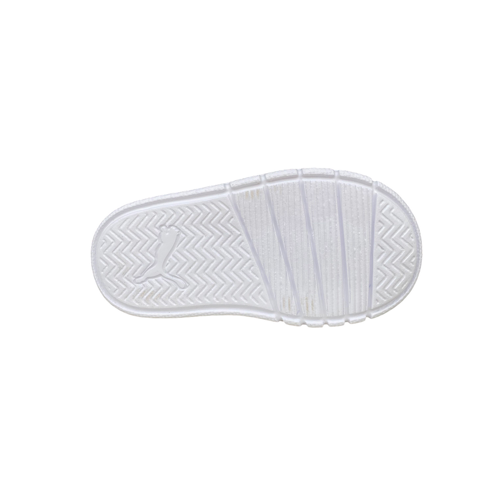 Puma scarpa da ginnastica con strappo da bambino Courtflex V3 Mesh 398086-05 blu-bianco