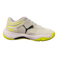 Puma scarpa da tennis padel da ragazzi Solarsmash RCT Jr 106950 01 bianco-nero-giallo
