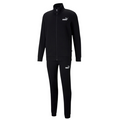 Puma tuta da uomo in cotone con cerniera Clean Sweat Suit FL 585841 01 nero