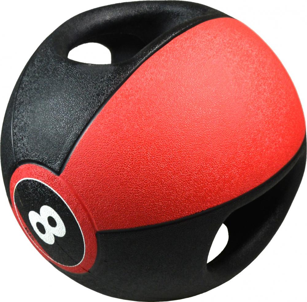 Pure 2Improve Palla Medica P2I202010 8kg Maniglie Dual Grip - Medicine Ball Rotazioni Swing Kettlebell