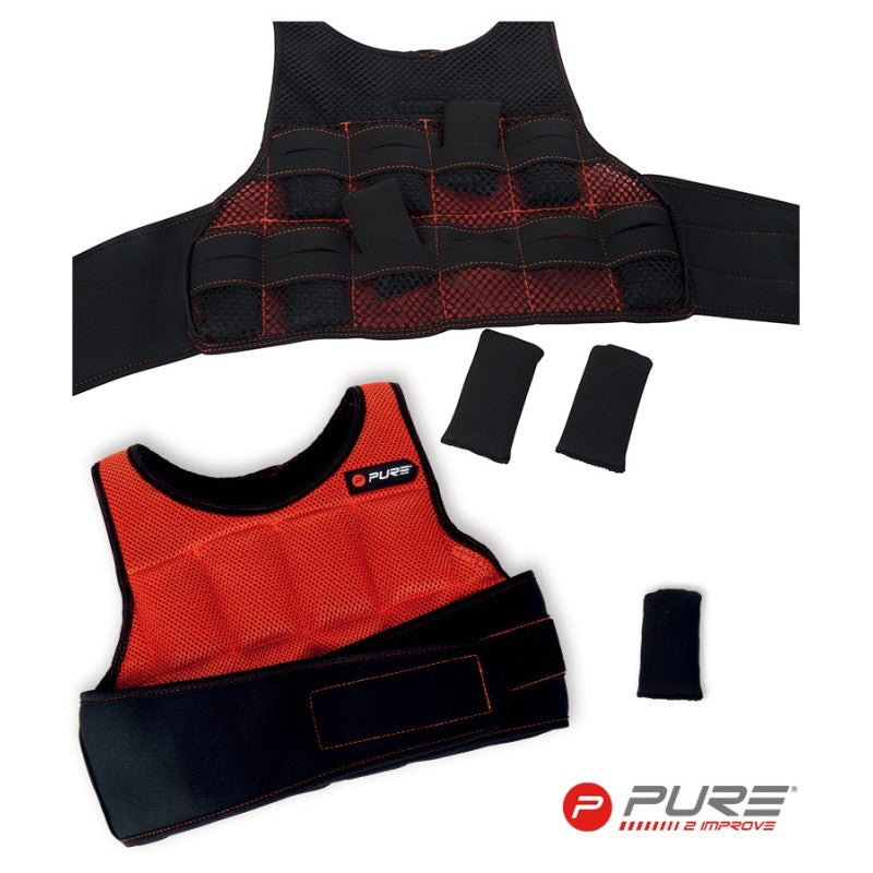 Pure 2Improve Gilet Zavorrato Weighted Vest P2I200480 5kg Nero