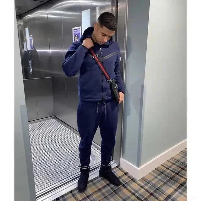 Men's Tracksuits Sports Suit Cotton Brand Tech Fleece Good Quality Hoodie Male Training Wear Sweatshirt Set Sweatpants