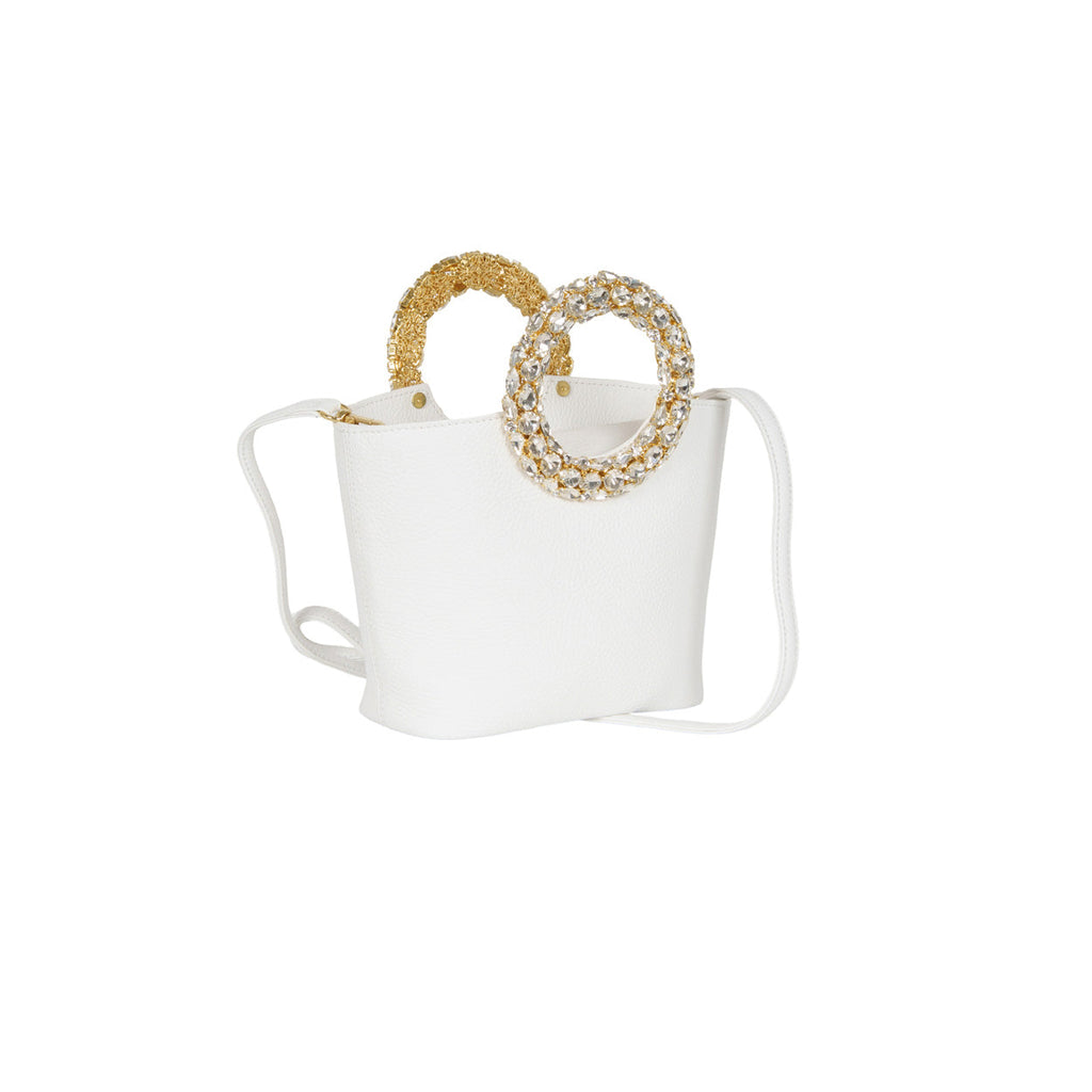 BORSA CIRCLE BIANCA