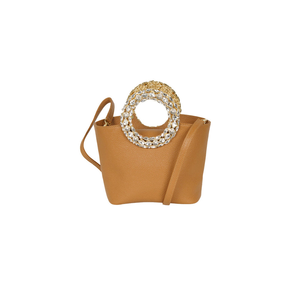 BORSA CIRCLE CUOIO