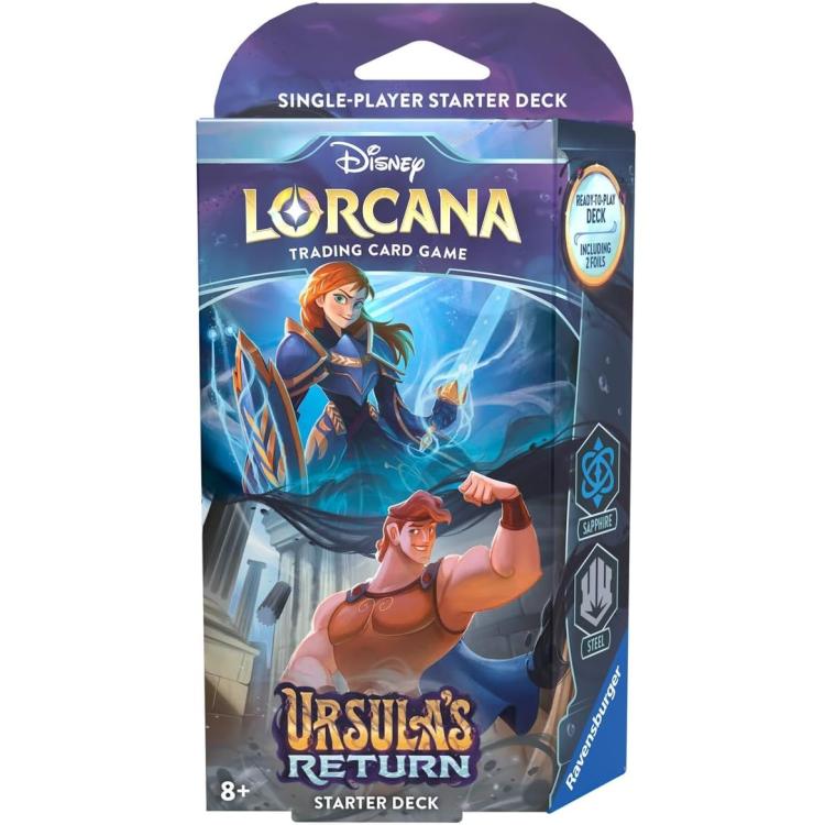Disney Lorcana "Ursula'S Return" Display 8Pz Starter Deck Ritorno Di Ursula Eng