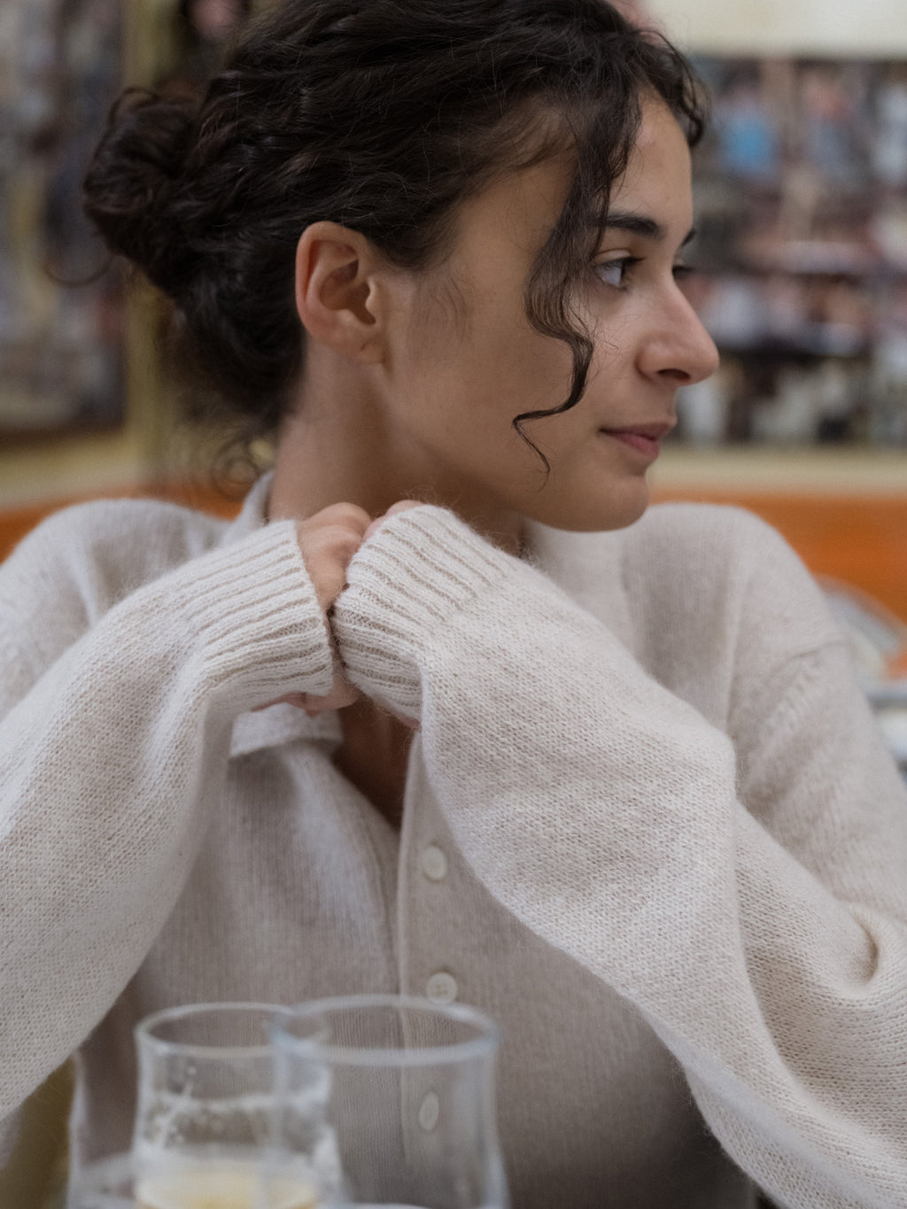 Polo in Mohair Mix