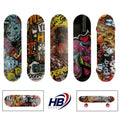 Hb Sport Skateboard Completo Ragazzi/Adulto Unisex Skate In Legno Colorato 70Cm