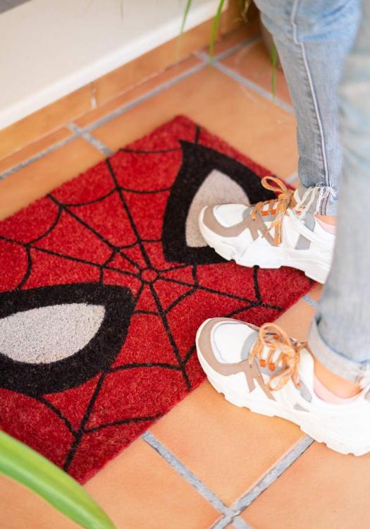 Marvel Zerbino Spider-Man Rosso Tappeto Cameretta Bagno Antiscivolo 40X60Cm