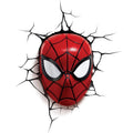 Marvel Lampada A Muro Decorazione Spiderman 3D Deco Light Applique Led + Sticker