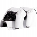 Steeldigi Base Ricarica Dualsense Doppio Stand Controller White Bianco Ps5 Dc02W