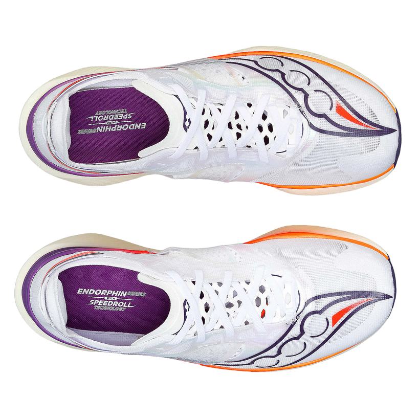 Saucony Endorphin Elite S20768-126 Scarpa Racing Carbonio Uomo Bianco