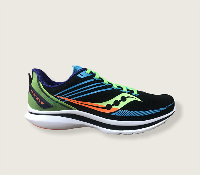 Saucony scarpa da corsa da uomo Kinvara 12 S20619 25 nero verde azzurro