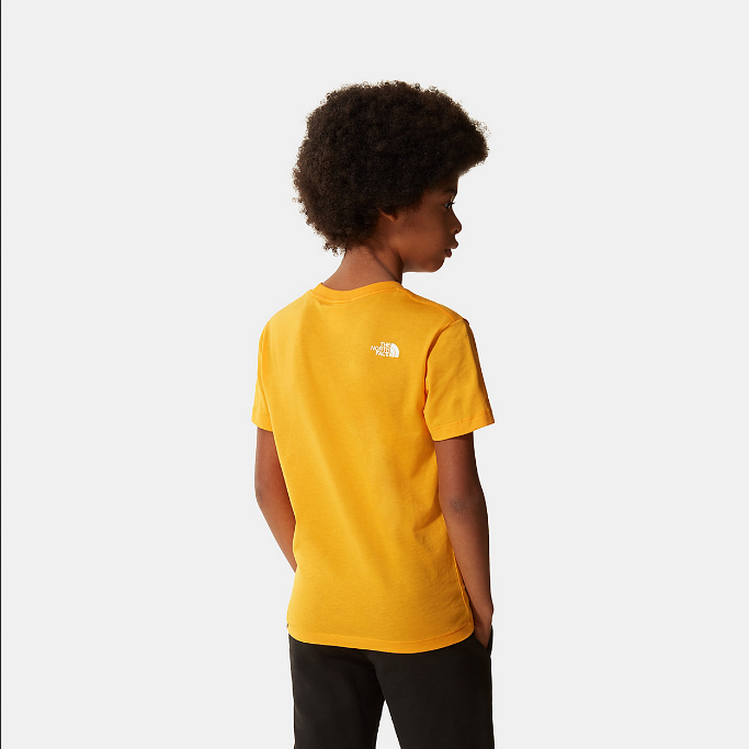 The North Face maglietta manica corta da ragazzi SS Simple Dome NF0A2WAN56P1 oro