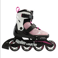 Rollerblade Pattino in linea estensibile da ragazza Microblade 07221900T93 rosa bianco