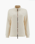 Freddy Felpa con bordature zip e interno del fondo in toni beige S3WSLS9 WFLO55 bianco latte