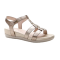 Stonefly Sandalo da donna in pelle laminata Eve 24 219151 Z00 spuma metallica