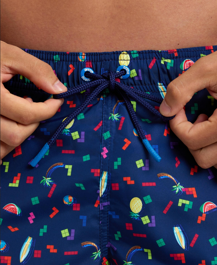 Arena costume da mare da uomo Boxer Multistampa 005980750 blu
