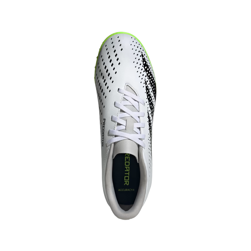 Adidas scarpa da calcetto per erba sintetica da uomo Predator Accuracy.4 TF GY9995 bianco-nero