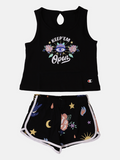 Champion Completo Ragazza canotta e pantaloncino 404398 KK001 NBK black