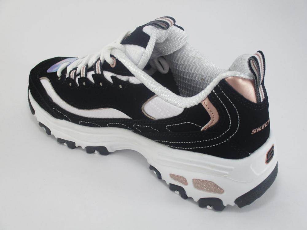 Skechers D'Lites Devoted Fan 13154/BKRG Nero | Sneaker Donna Chunky Memory Foam