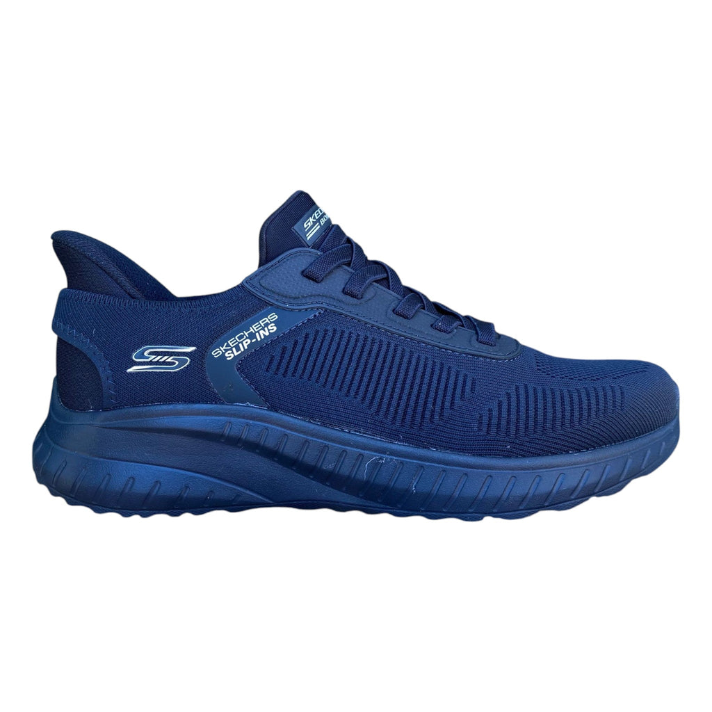 Skechers scarpa uomo Slip-ins BOBS Sport Squad Chaos Solid Step 118312/DKNK blu scuro