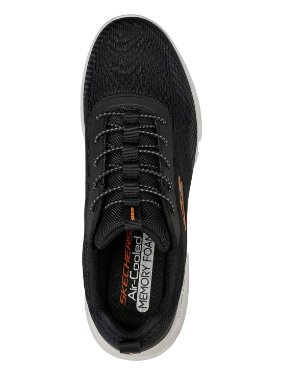 Skechers Bounder Intread 232377 - Scarpe Slip-On Uomo Laccio Elastico Nero