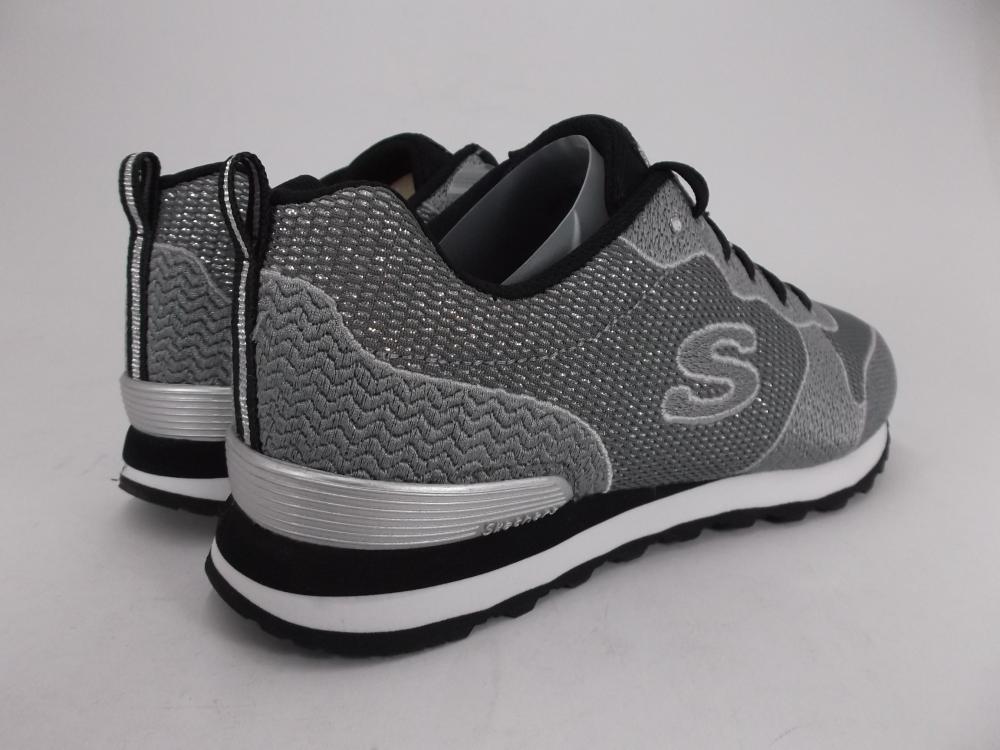 Skechers Shimmer Time 117 LTGY Sneakers Donna Grigio Chiaro - Memory Air